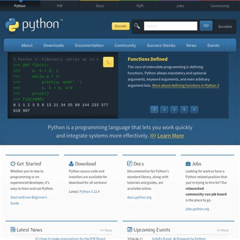 Welcome to Python.org.